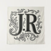 J.R Initialen met Decoratief Wandkleed (Voorkant)