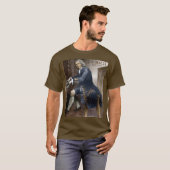 J.S. Bach 1685 - 1750 bij het Silbermann Orgel T-shirt (Voorkant volledig)