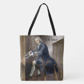J.S. Bach bij het Pipe Orgel- Organist's Music Boo Tote Bag (Voorkant)