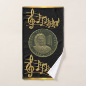 J. S. Bach Herdenkingsgeschenk Gast Bad Handdoek (Handdoek)