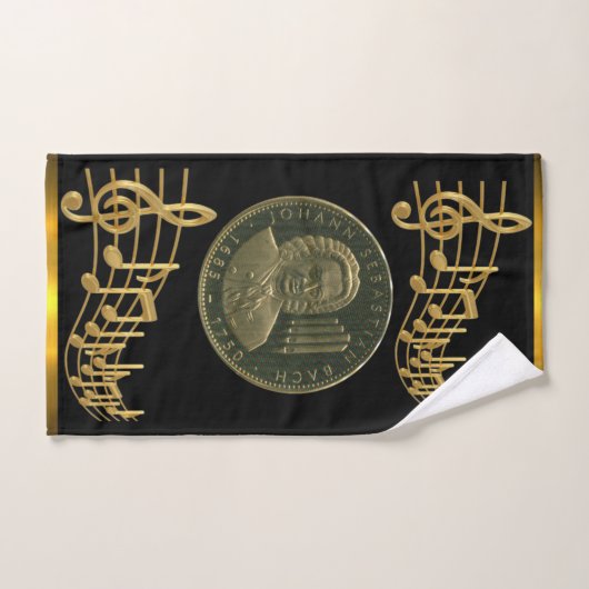J. S. Bach Herdenkingsgeschenk Gast Bad Handdoek (Handdoek)