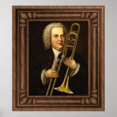J.S. Bach met trombone Poster (Voorkant)