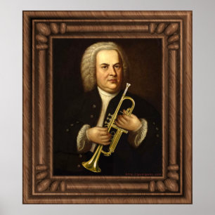 J.S. Bach met Trumpet Poster