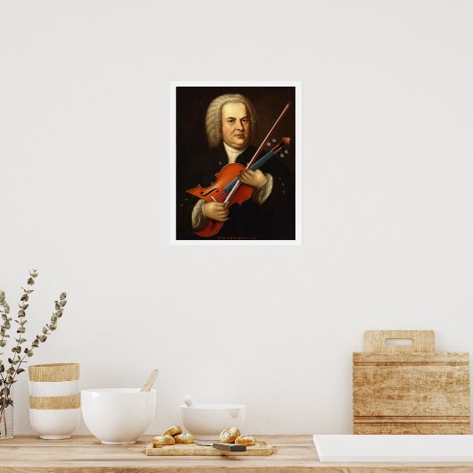 J.S. Bach met Viola Poster (Keuken)