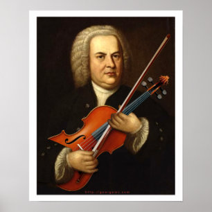 J.S. Bach met Viola Poster