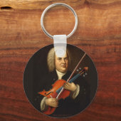 J.S. Bach met Viola Sleutelhanger (Voorkant)