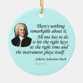 J.S. Bach op afspelen Keramisch Ornament (Voorkant)