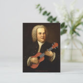 J.S. Bach op Uke Briefkaart (Staand voorkant)