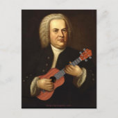 J.S. Bach op Uke Briefkaart (Voorkant)