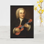 J.S. Bach op Uke Kaart (Gele Bloem)