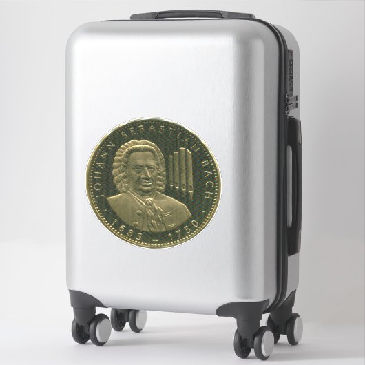 J.S. Bach Organist Commorative Medallion Sticker (Koffer)