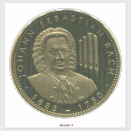 J.S. Bach Organist Herdenkingsmedaille Sticker