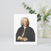 J.S. Bach portrait Briefkaart (Staand voorkant)