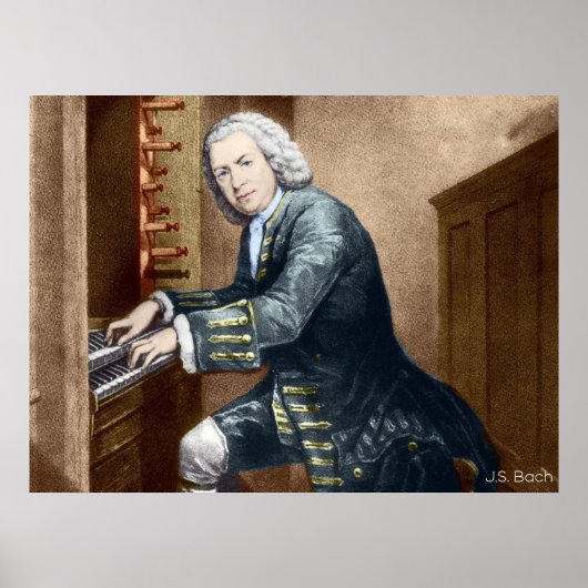 J.S. Bach Poster (Voorkant)