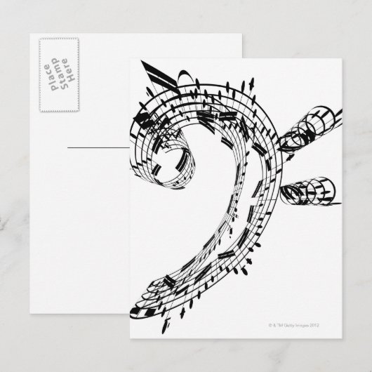 J.S.Bach's Cello Suite Briefkaart (Voorkant / Achterkant)