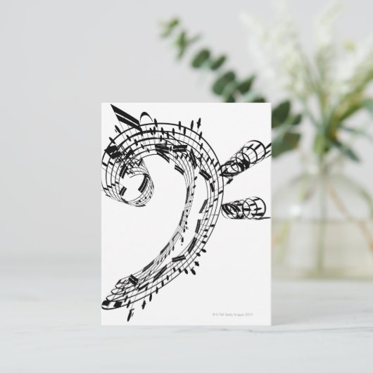 J.S.Bach's Cello Suite Briefkaart (Staand voorkant)