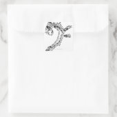 J.S.Bach's Cello Suite Vierkante Sticker (Tas)