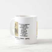 J.S. Mill fatale neiging veroorzaakt de helft van  Koffiemok (Voorkant links)