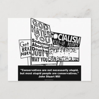 J.S. Mill on Conservatisme Briefkaart