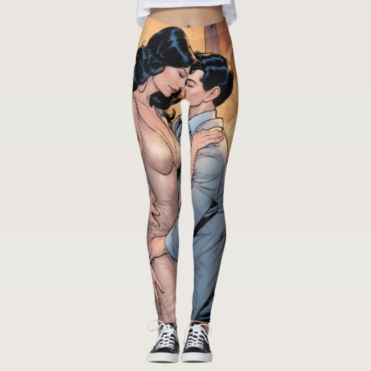 J. Scott Campbell, kunst van Jim Lee, donker haar Leggings (Voorkant)