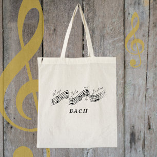 J Sebastian Bach Best Classical Music Composer Tote Bag