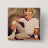 J Spray Workout Vierkante Button 5,1 Cm (Voorkant)