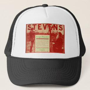  J Stevens vuurwapenrood Pistool en trucker Hat Pet