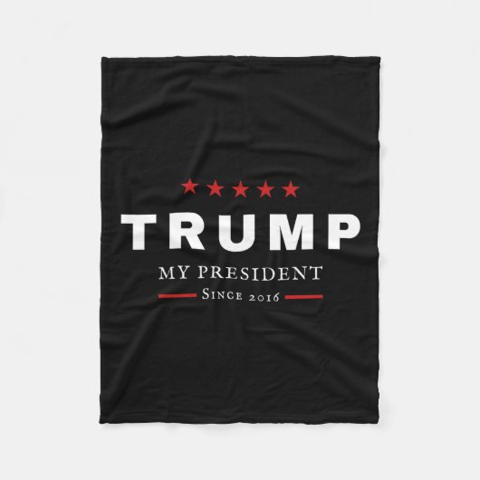 J Trump is mijn President sinds 2016 Maga Patrioti Fleece Deken (Voorkant)
