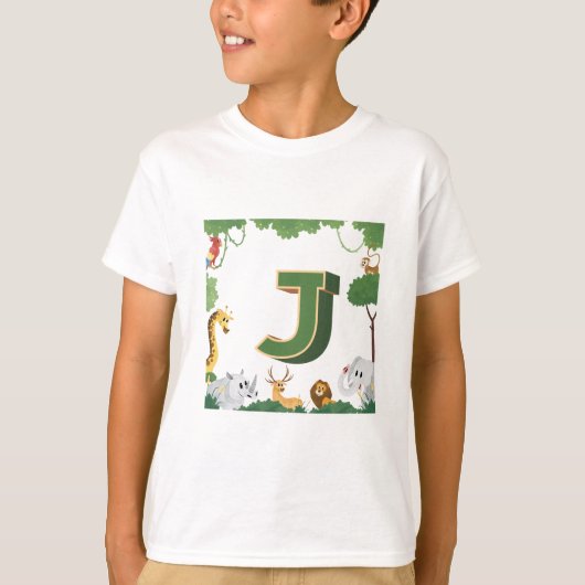 J voor Jungle T-shirt (Voorkant)