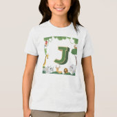 J voor Jungle Tri-Blend Shirt (Voorkant)