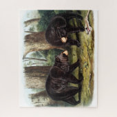 J.W. Audubon - Ursus Americanus Zwart Beer Legpuzzel (Verticaal)