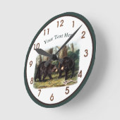 J.W. Audubon - Ursus Americanus Zwart Beer Ronde Klok (Hoek)