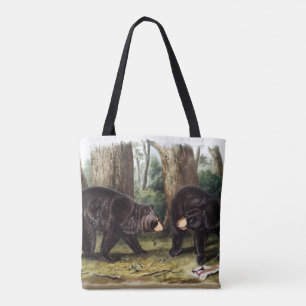 J.W. Audubon - Ursus Americanus Zwart Beer Tote Bag