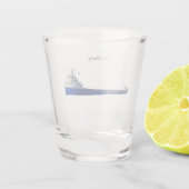 J.W. Shelley shot glass Glas (Achterkant)