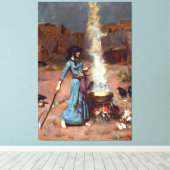 J.W. WATERHOUSE - DE MAGISCHE CIRKEL - 1886 - CANVAS AFDRUK (Insitu (Houten vloer))