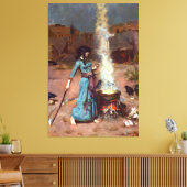 J.W. WATERHOUSE - DE MAGISCHE CIRKEL - 1886 - CANVAS AFDRUK (Insitu (Woonkamer))