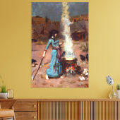 J.W. WATERHOUSE - DE MAGISCHE CIRKEL - 1886 - CANVAS AFDRUK (Insitu (Woonkamer))