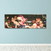 J. W. WATERHOUSE - DE OPNIEUWING VAN ADONIS - 1899 CANVAS AFDRUK (Insitu (Houten vloer))