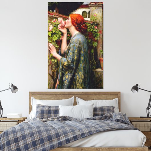 J.W. WATERHOUSE - DE ZIEL VAN HET ROOS - 1908 - CANVAS AFDRUK (Insitu (Slaapkamer))