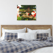 J. W. WATERHOUSE - ECHO EN NARCISSUS - 1903 - CANVAS AFDRUK (Insitu (Slaapkamer))
