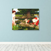 J. W. WATERHOUSE - ECHO EN NARCISSUS - 1903 - CANVAS AFDRUK (Insitu (Houten vloer))
