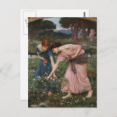 J.W. Waterhouse Gather Ye Rosebuds Briefkaart (Voorkant / Achterkant)