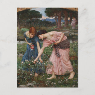 J.W. Waterhouse Gather Ye Rosebuds Briefkaart