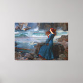 J.W. WATERHOUSE - MIRANDA (DE TEMPEST) - 1916 - CANVAS AFDRUK (Voorkant)