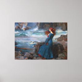 J.W. WATERHOUSE - MIRANDA (DE TEMPEST) - 1916 - CANVAS AFDRUK