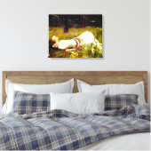 J.W. WATERHOUSE - OPHELIA - 1889 - Pre-Raphaelite Canvas Afdruk (Insitu (Slaapkamer))