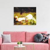 J.W. WATERHOUSE - OPHELIA - 1889 - Pre-Raphaelite Canvas Afdruk (Insitu (Woonkamer))
