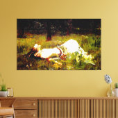 J.W. WATERHOUSE - OPHELIA - 1889 - Pre-Raphaelite Canvas Afdruk (Insitu (Woonkamer))