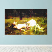 J.W. WATERHOUSE - OPHELIA - 1889 - Pre-Raphaelite Canvas Afdruk (Insitu (Houten vloer))