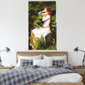 J.W. WATERHOUSE - OPHELIA - 1894 - Pre-Raphaelite Canvas Afdruk (Insitu (Slaapkamer))